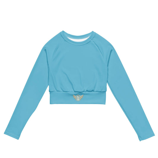 Long Sleeves Crop Top | Sky Blue Dazz'Up Store