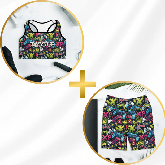 Activewear Short Set | Street Gamer Vibes 1 Dazz'Up Store