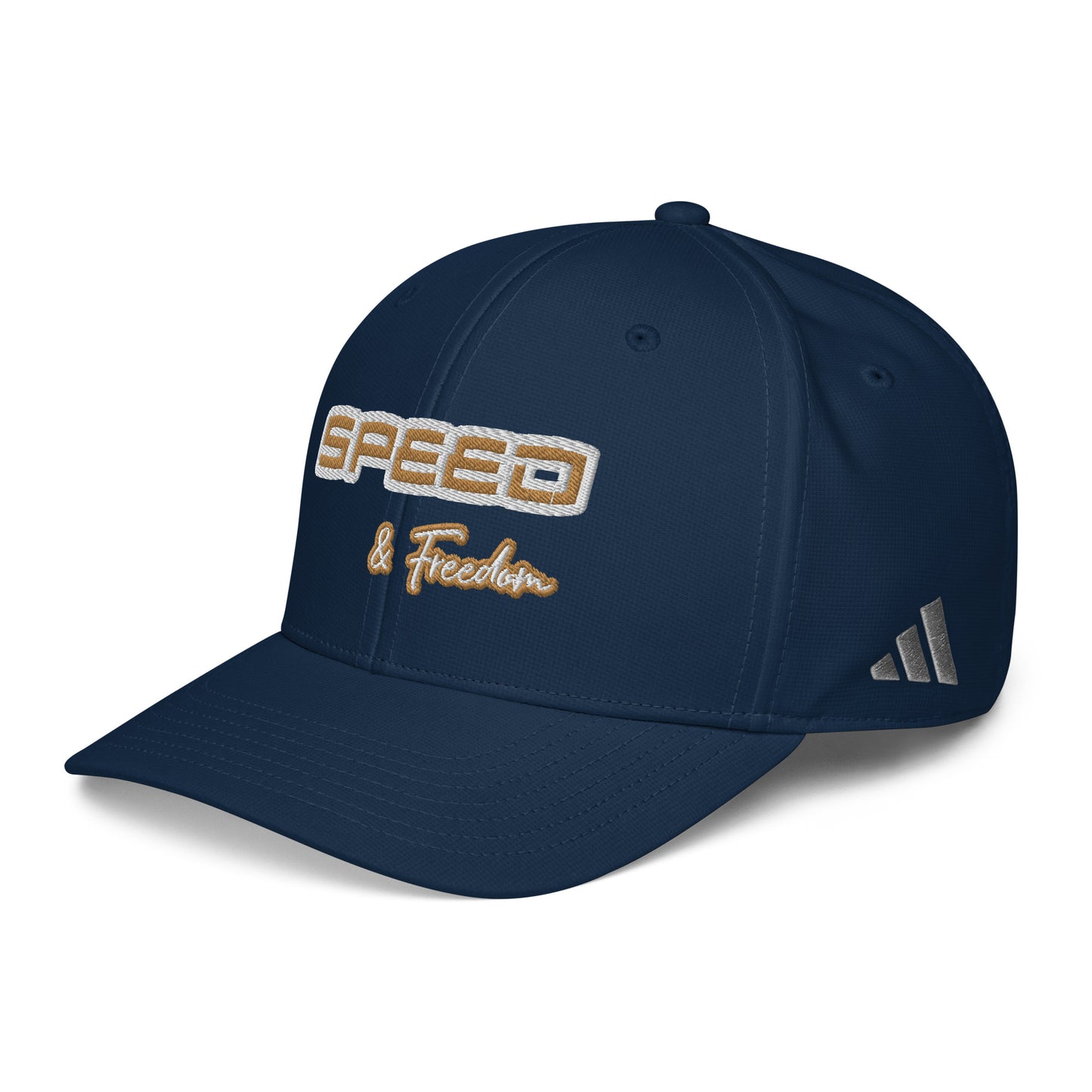 Dazz’Up | Adidas performance cap embroidered « Speed & Freedom » Unisex | old gold embroidery Dazz'Up Store