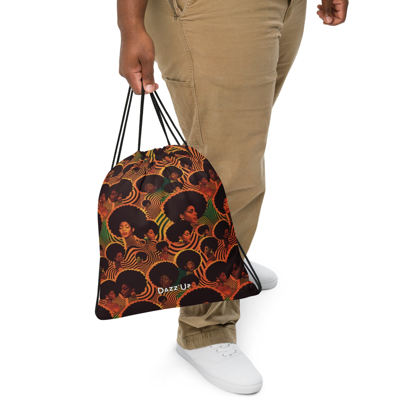 Drawstring bag | Afro Print Elegance Dazz'Up Store