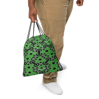 Drawstring bag | Green Afro Print Dazz'Up Store