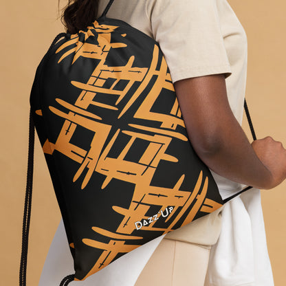 Drawstring bag | Black and Yellow Dazz'Up Store