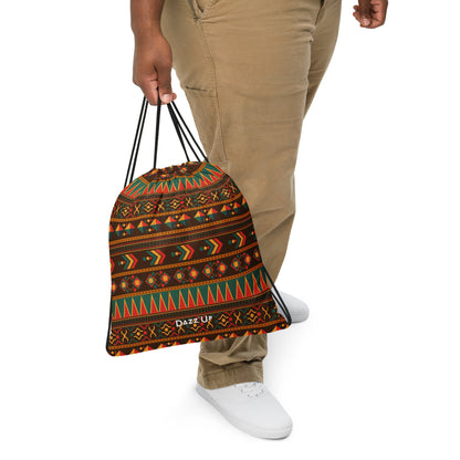 Drawstring bag Afro Pront Brown Dazz'Up Store