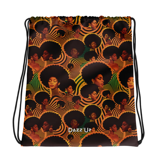 Drawstring bag | Afro Print Elegance Dazz'Up Store