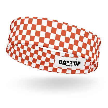 Checkered Headband | Orange Dazz'Up Store