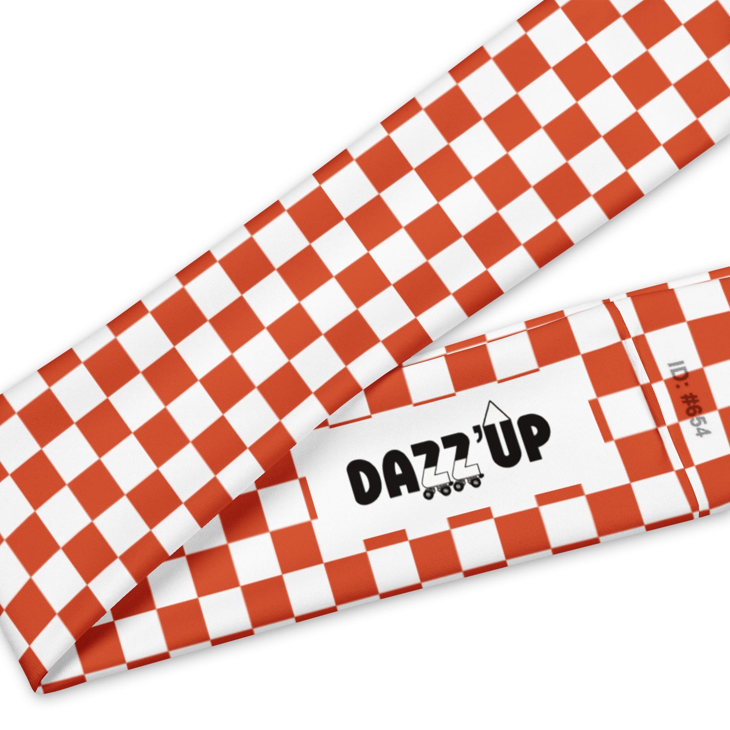 Checkered Headband | Orange Dazz'Up Store