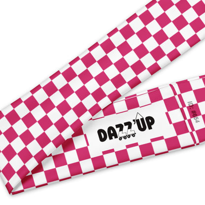 Checkered Headband | Pink Dazz'Up Store