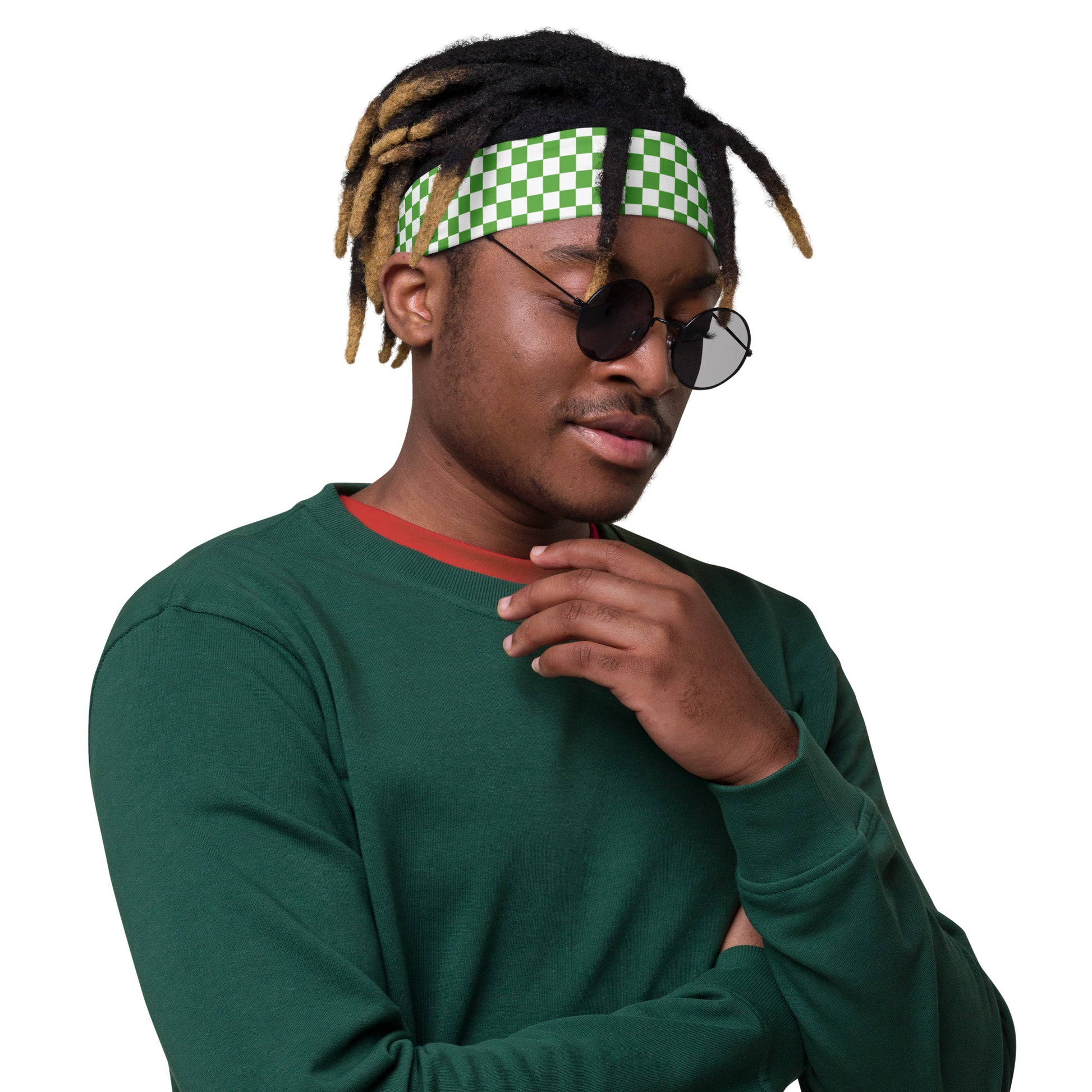 Checkered Headband | Green Dazz'Up Store