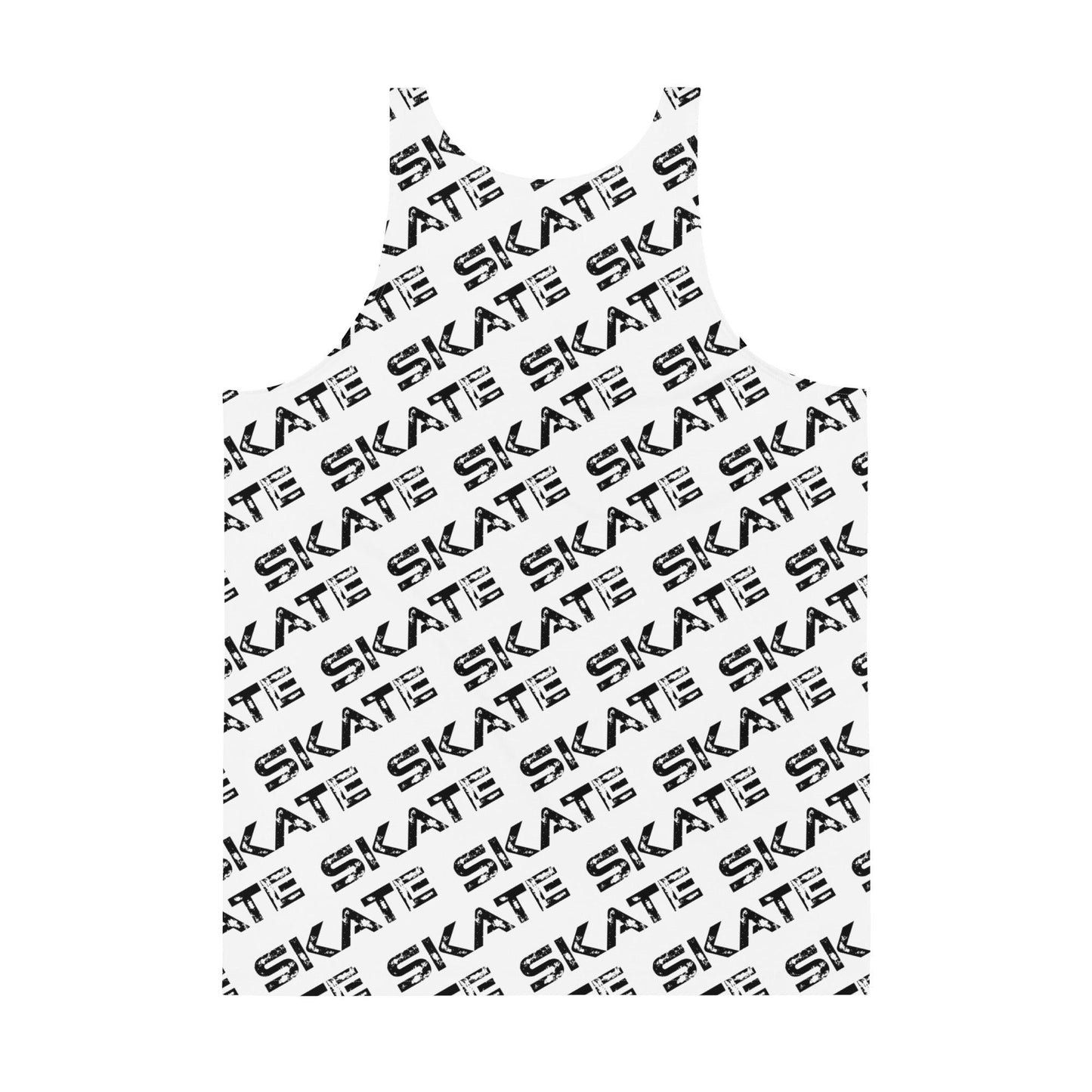 Unisex White Tank Top Skate Dazz'Up Store