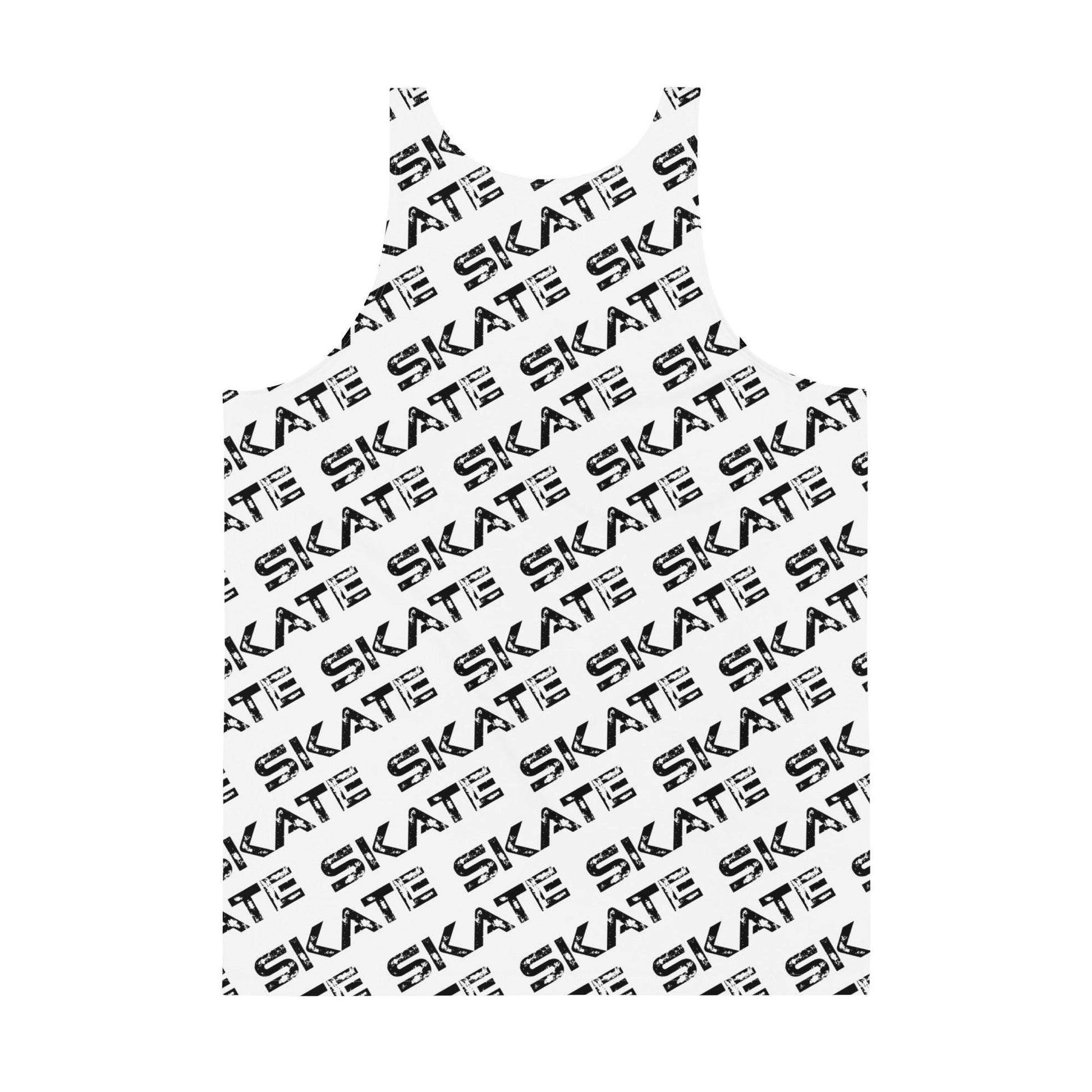 Unisex White Tank Top Skate Dazz'Up Store