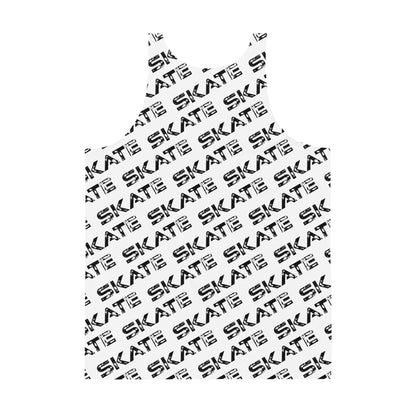 Unisex White Tank Top Skate Dazz'Up Store