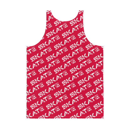 Unisex Red Tank Top Skate Dazz'Up Store