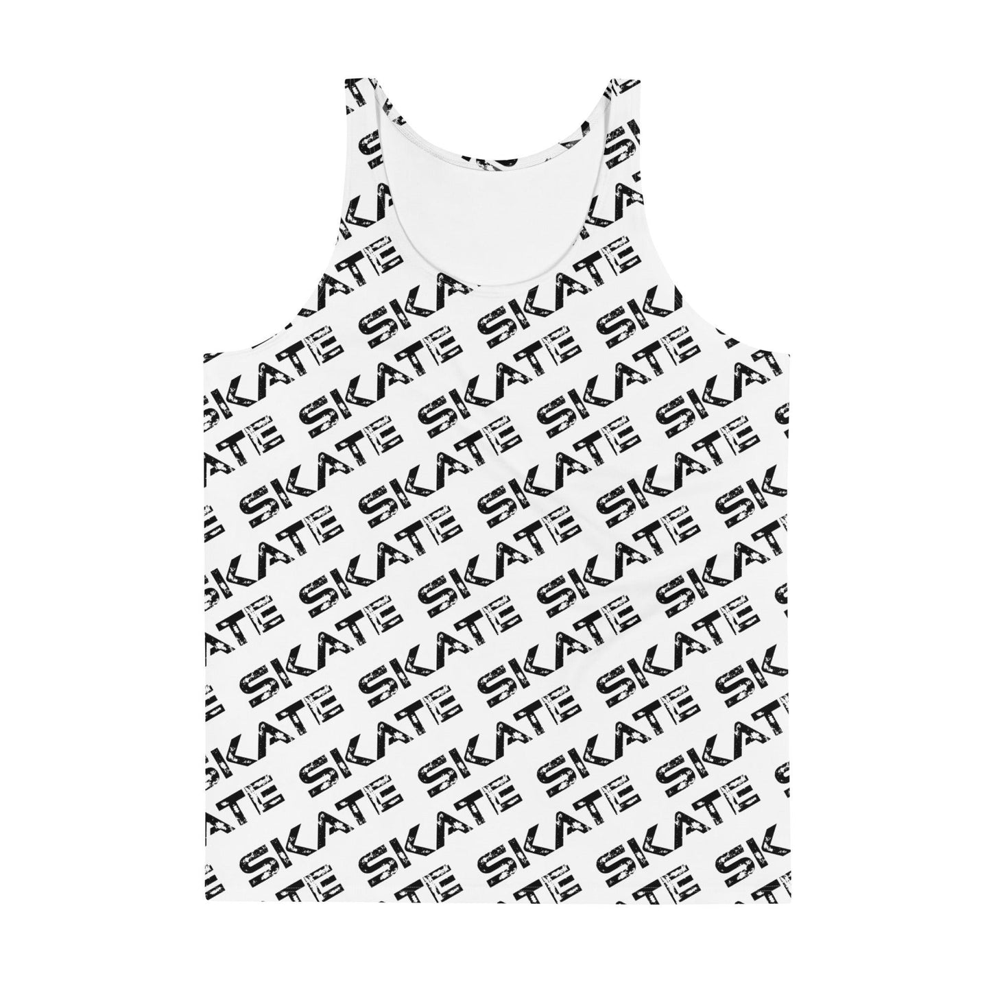 Unisex White Tank Top Skate Dazz'Up Store