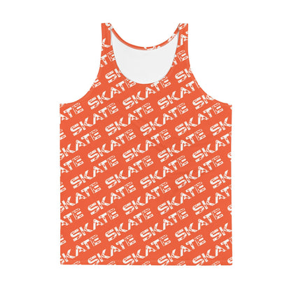 Unisex Orange  Tank Top Skate Dazz'Up Store