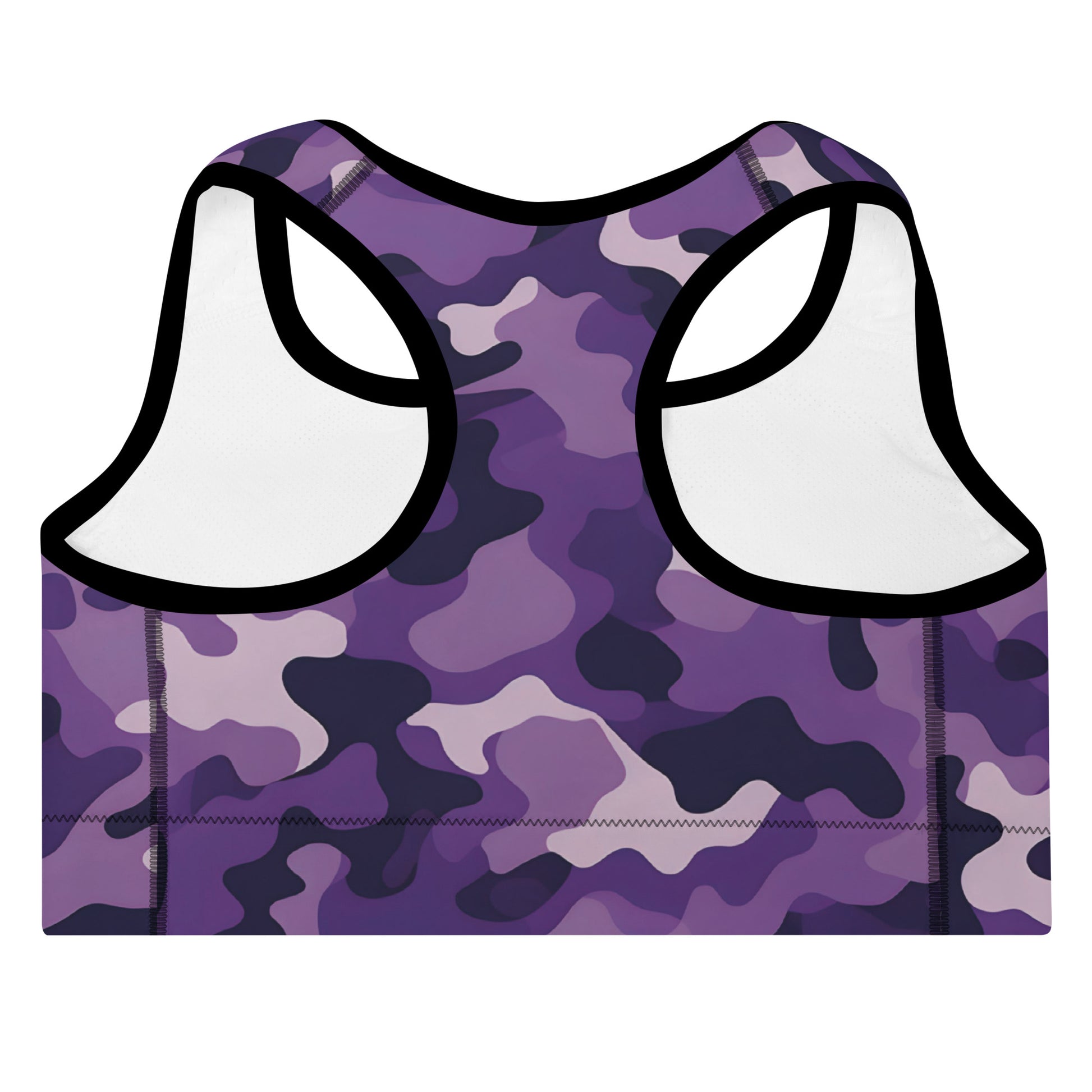 Camouflage Padded Sports Bra | Purple Dazz'Up Store