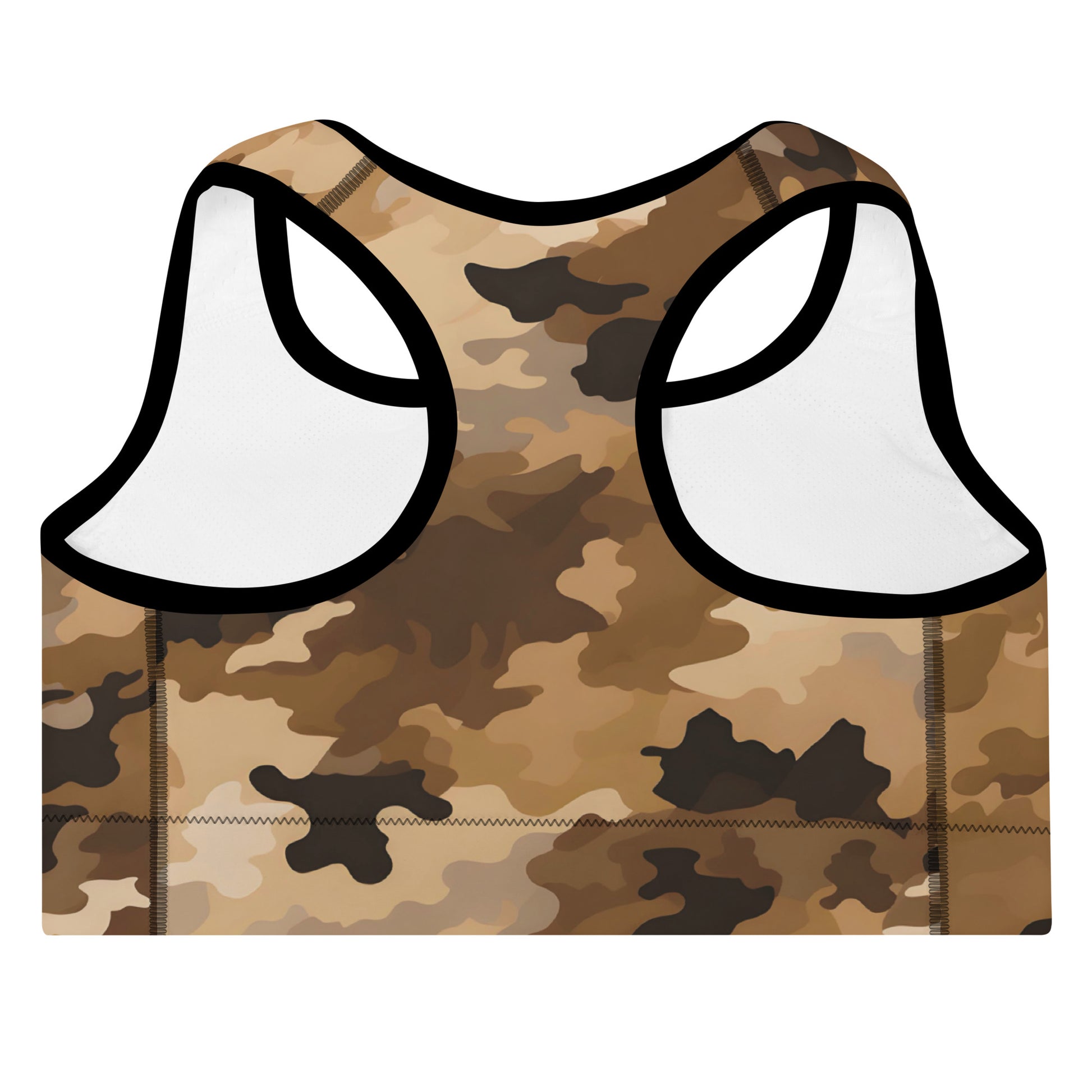 Camouflage Padded Sports Bra | Sand Dazz'Up Store