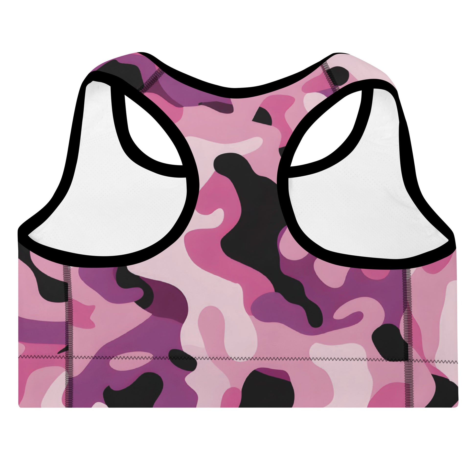 Camouflage Padded Sports Bra | Dark Pink Dazz'Up Store