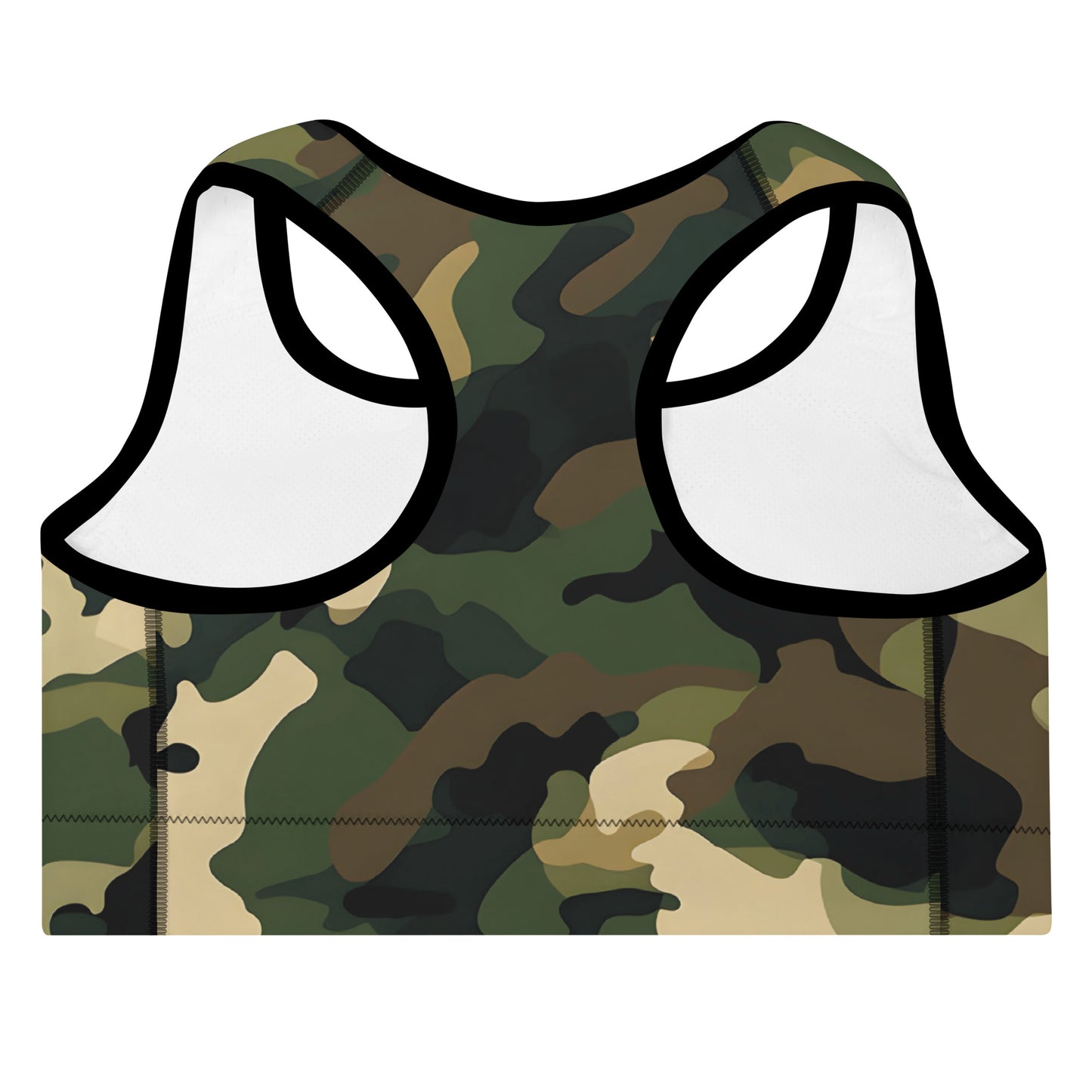 Camouflage Padded Sports Bra | Green Dazz'Up Store