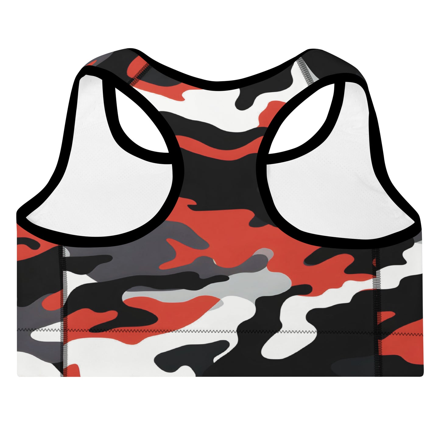 Camouflage Padded Sports Bra | Red Dazz'Up Store