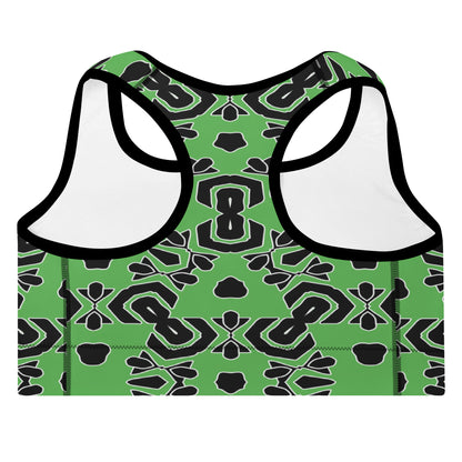 Sports Bra | Afro Print Green Dazz'Up Store