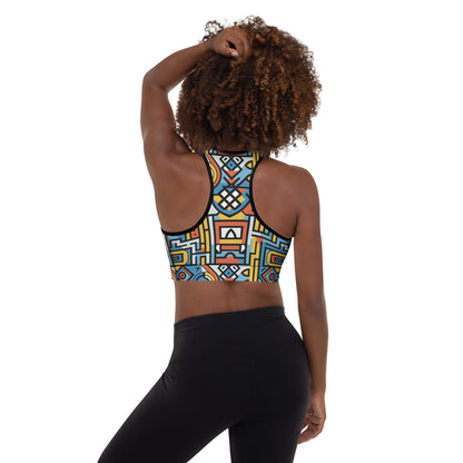 Sports Bra | Afro Print Ndebele 1 Dazz'Up Store