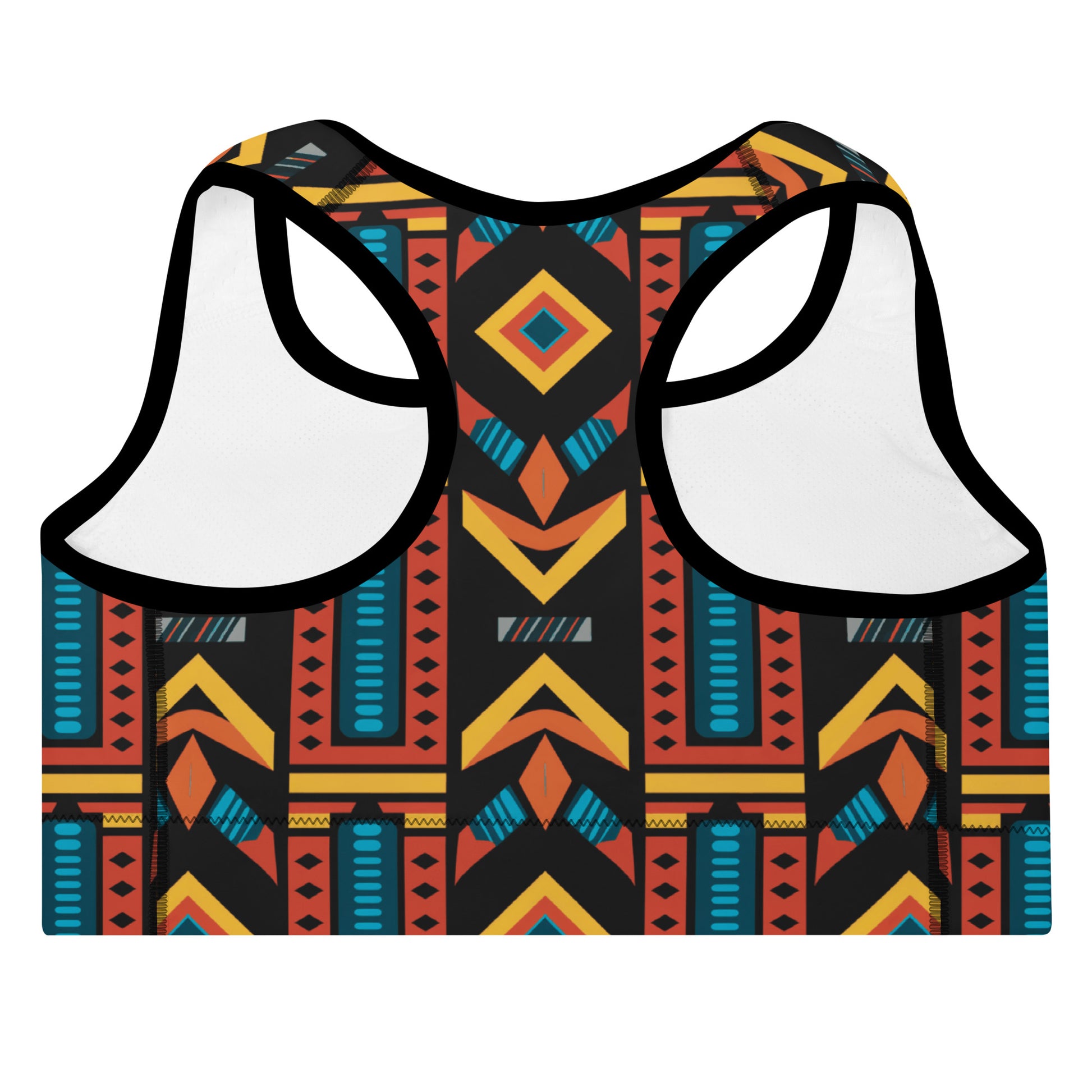 Sports Bra | Afro Print Ndebele 2 Dazz'Up Store