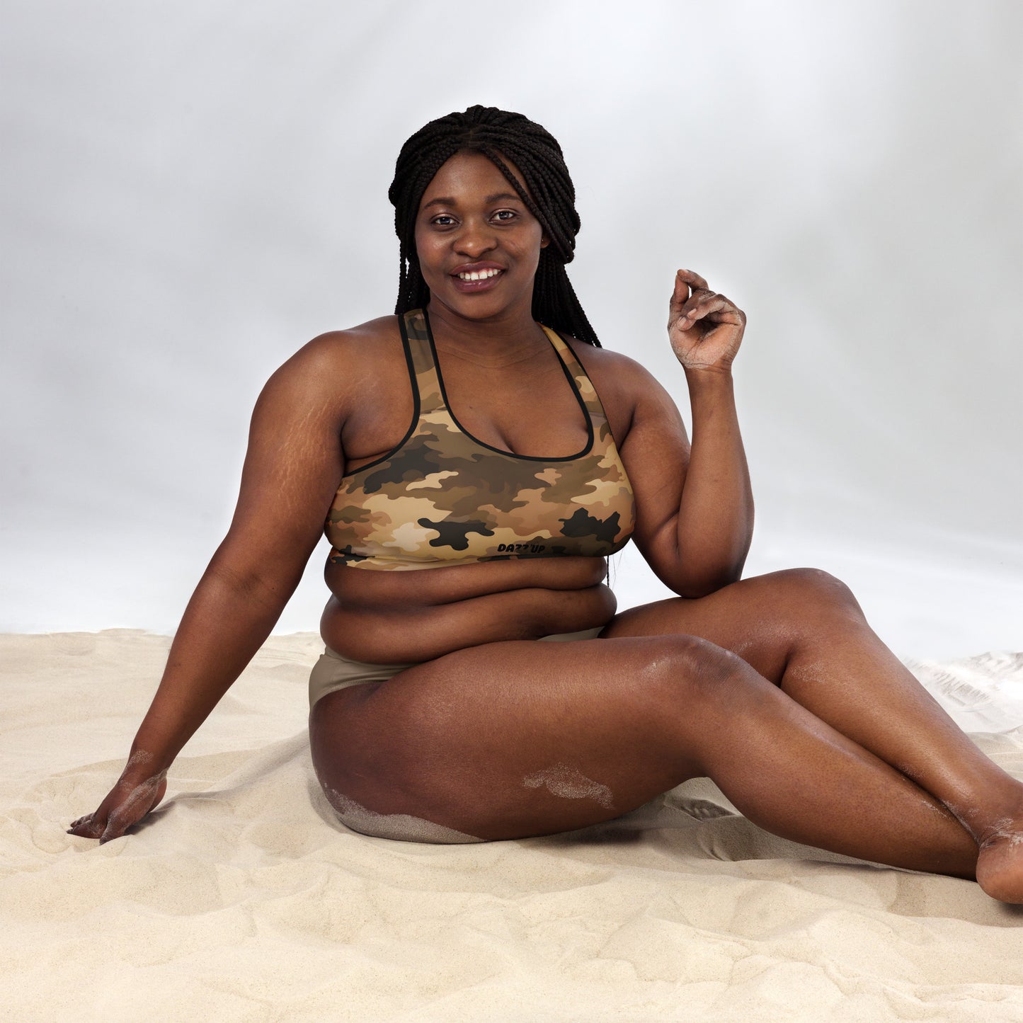 Camouflage Padded Sports Bra | Sand Dazz'Up Store