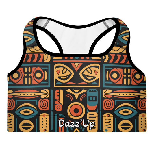 Sports Bra | Afro Print Ndebele 4 Dazz'Up Store