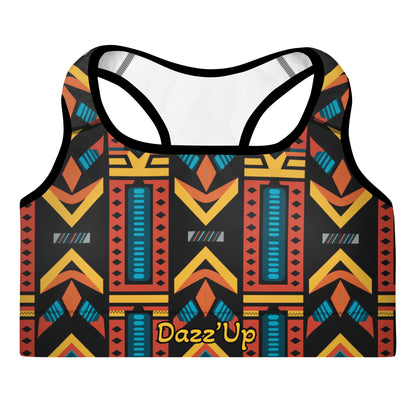 Sports Bra | Afro Print Ndebele 2 Dazz'Up Store