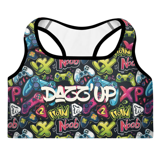 Sports Bra | Street Gamer Vibes 3 Dazz'Up Store