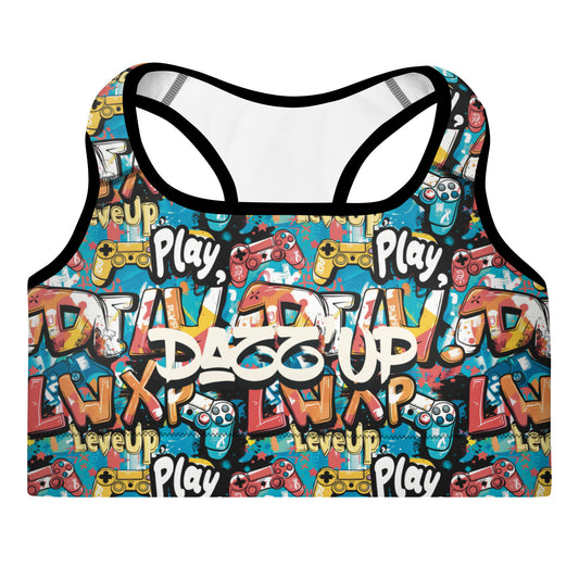 Sports Bra | Street Gamer Vibes 2 Dazz'Up Store