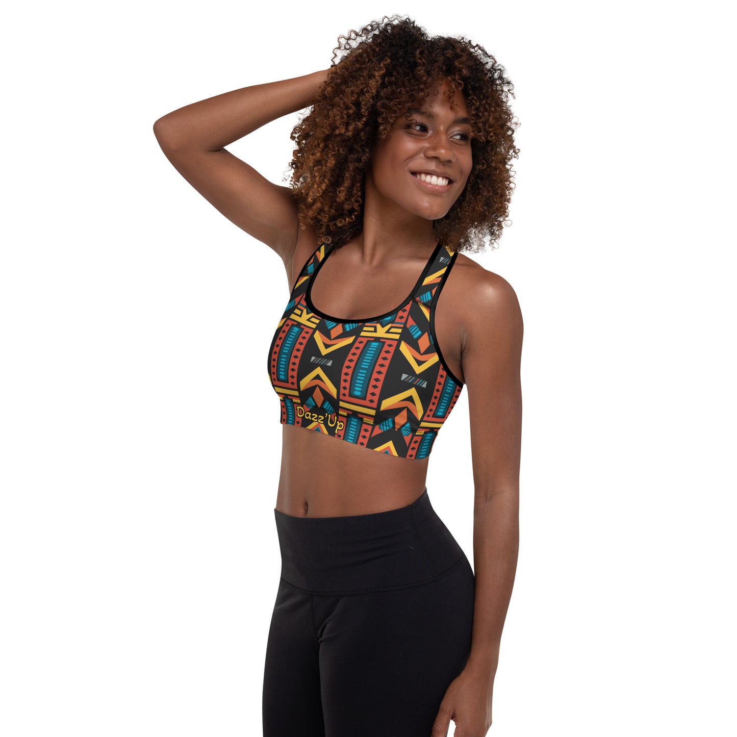 Sports Bra | Afro Print Ndebele 2 Dazz'Up Store