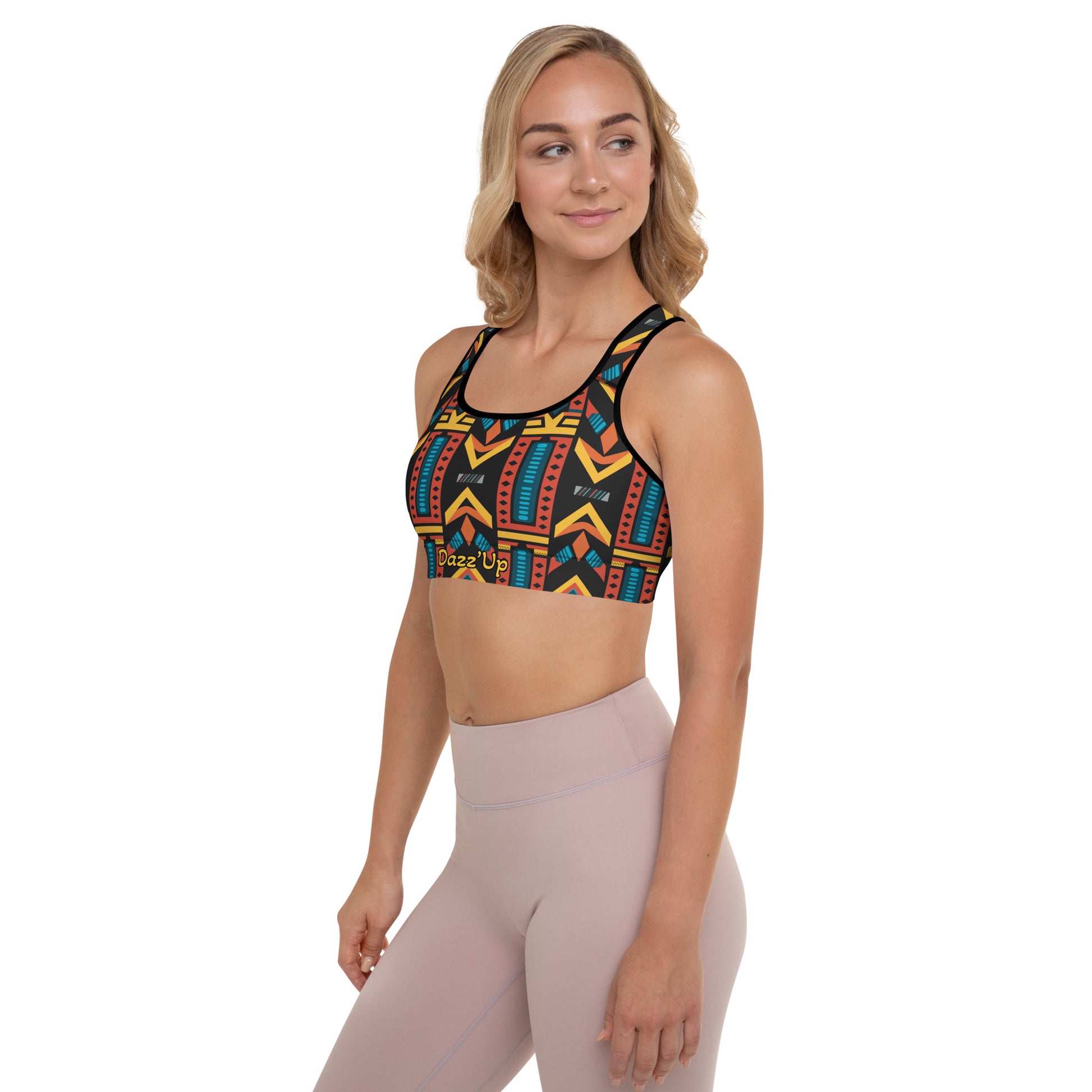 Sports Bra | Afro Print Ndebele 2 Dazz'Up Store