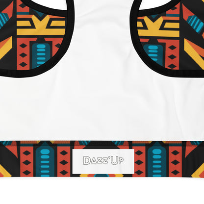 Sports Bra | Afro Print Ndebele 2 Dazz'Up Store