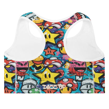 Sports Bra | Street Gamer Vibes 1 Dazz'Up Store