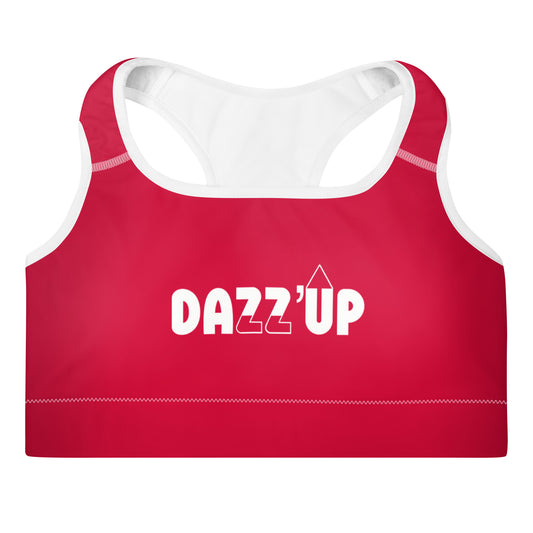 Dazz’Up Padded Sports Bra | Red Dazz'Up Store