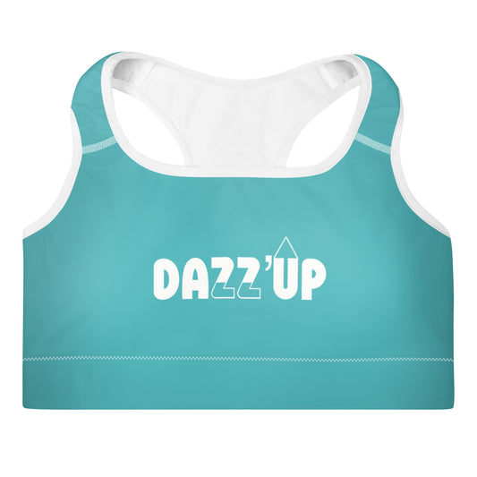 Dazz’Up Padded Sports Bra | Turquoise Dazz'Up Store