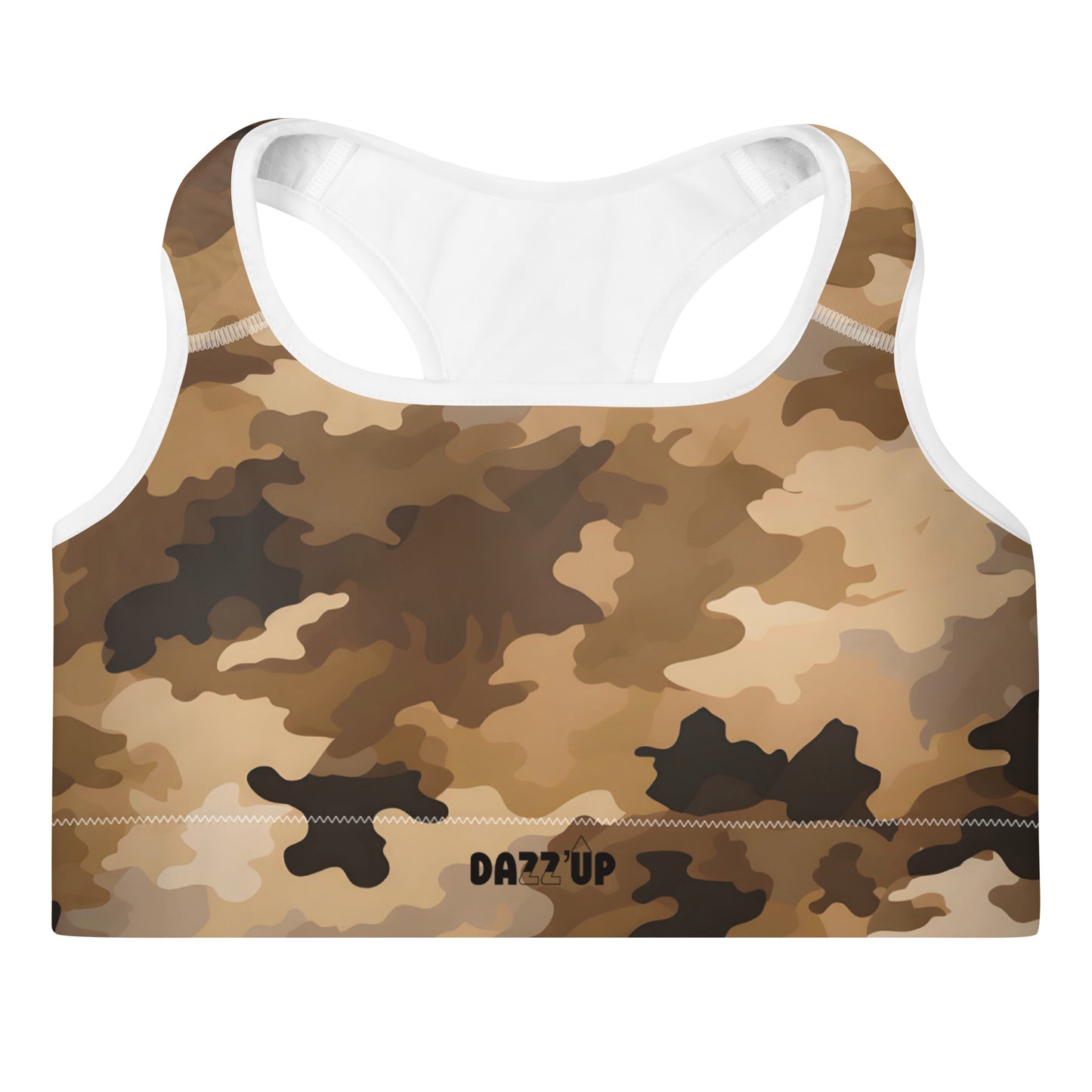 Camouflage Padded Sports Bra | Sand Dazz'Up Store