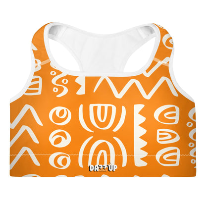 Symbol Sports Bra | Orange Dazz'Up Store