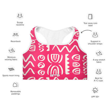 Symbol Sports Bra | Pink Dazz'Up Store