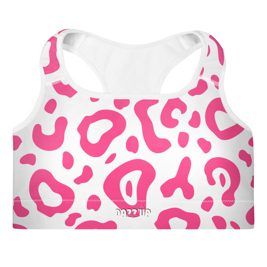 Pink Leopard Padded Sports Bra Dazz'Up Store