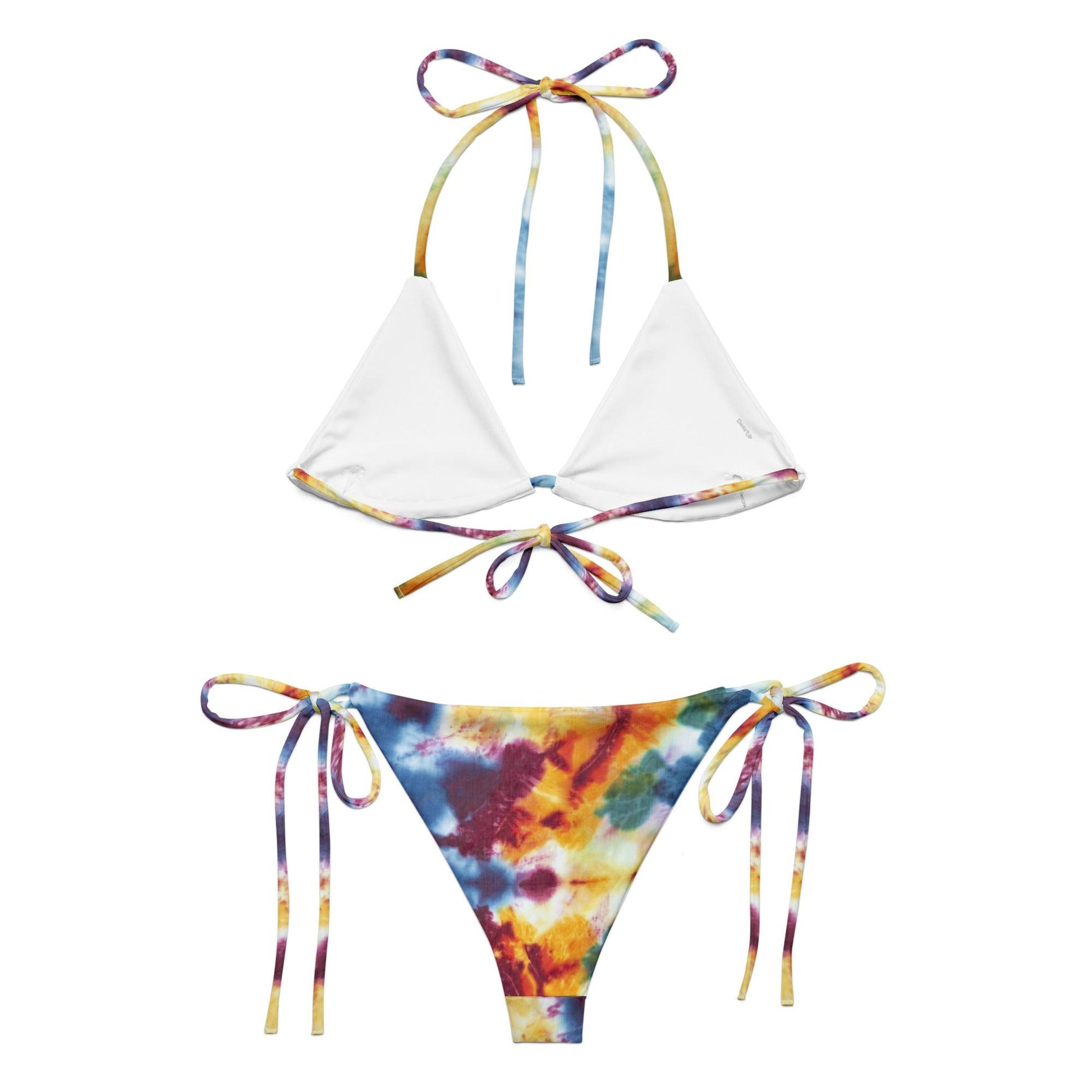 Multicolor Tie-Dye String Bikini Set Dazz'Up Store