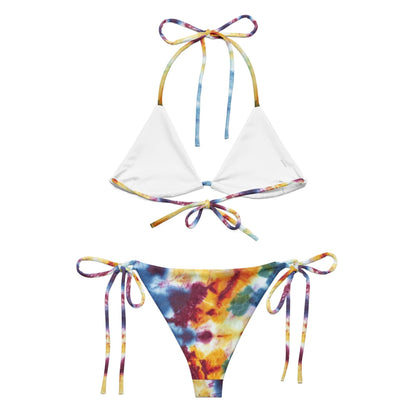 Multicolor Tie-Dye String Bikini Set Dazz'Up Store