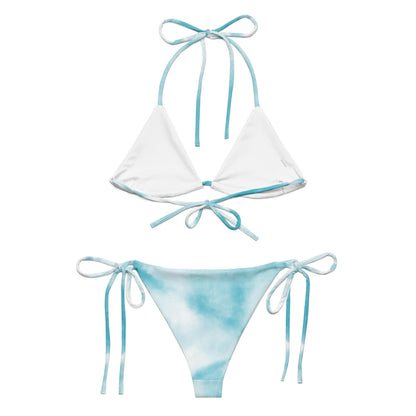 Sky Blue Tie-Dye String Bikini Set Dazz'Up Store