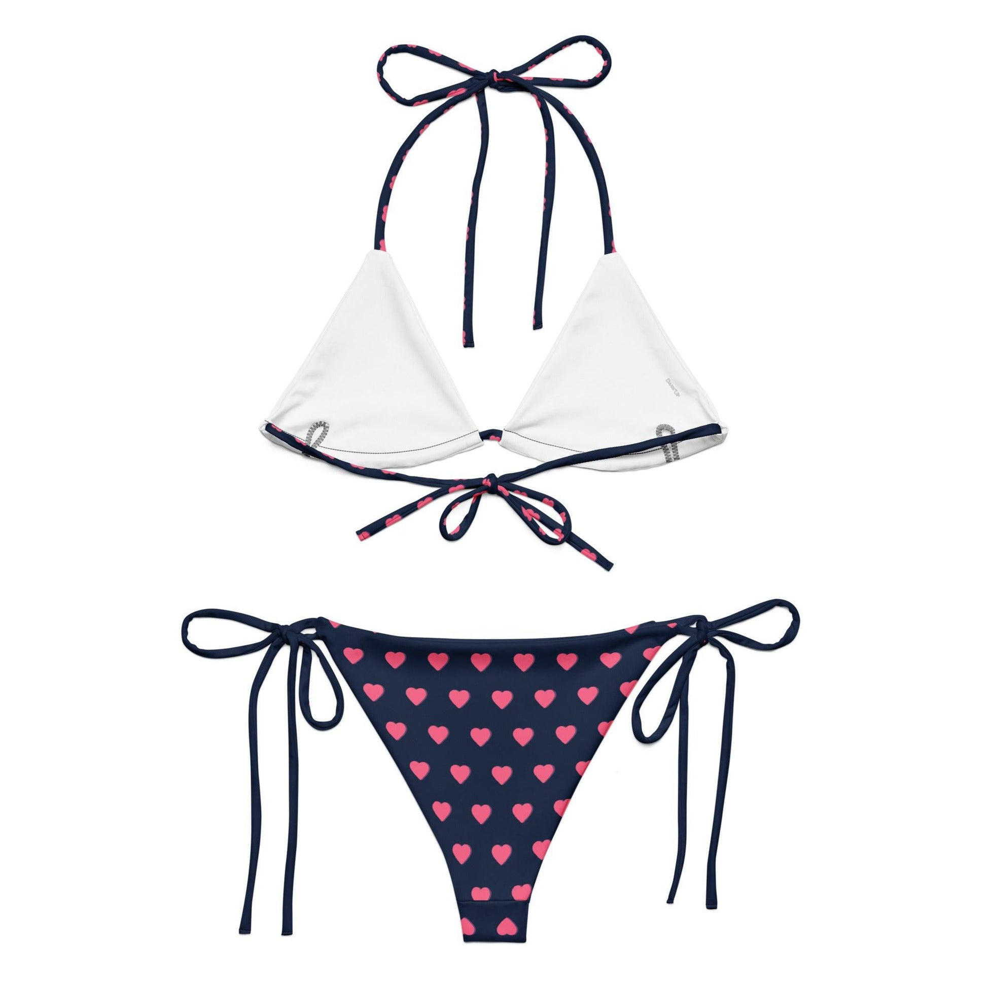 Pink Heart String Bikini Set | Eco-Friendly Dazz'Up Store