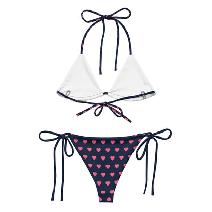 Pink Heart String Bikini Set | Eco-Friendly Dazz'Up Store