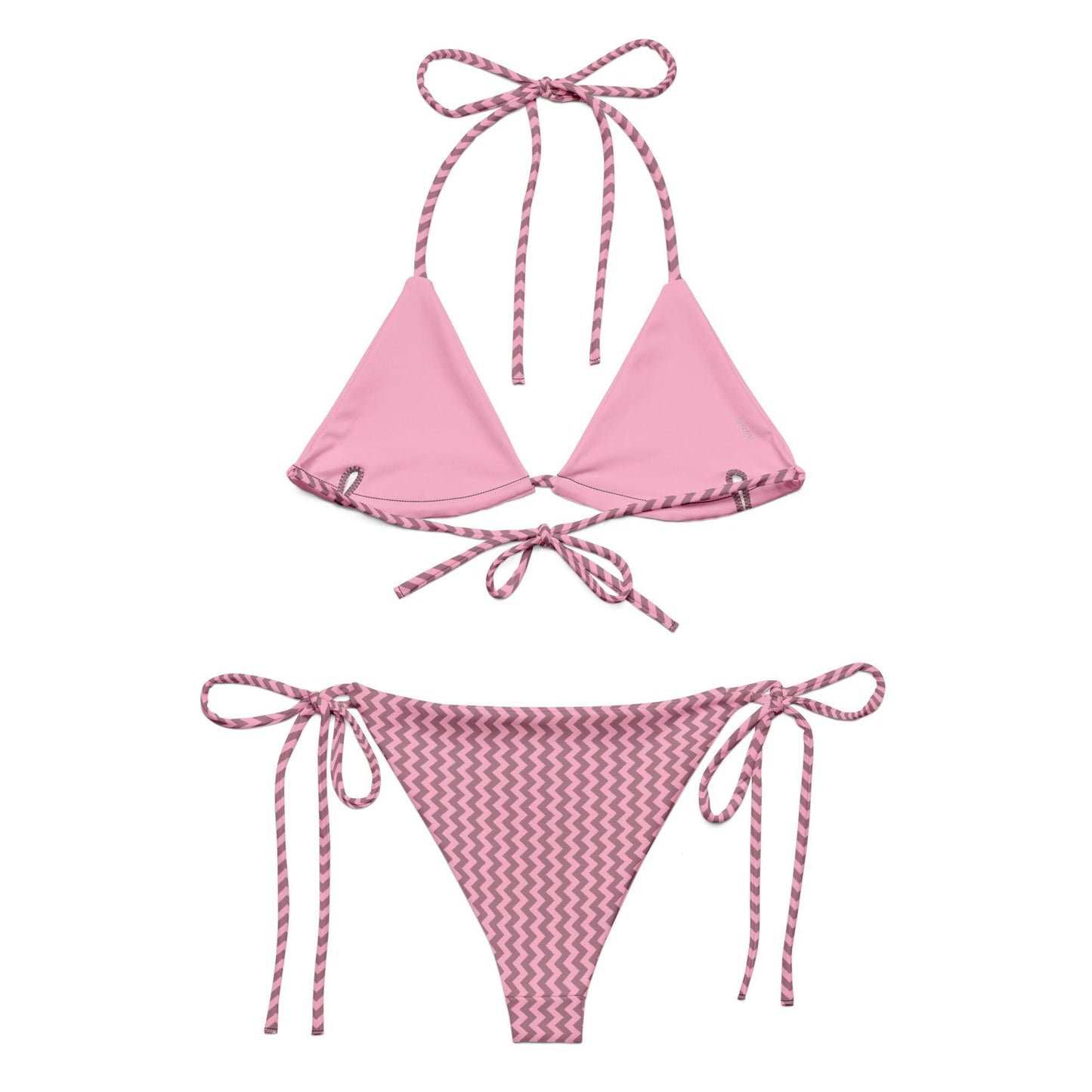 Purple Streaks String Bikini Set | Eco-Friendly Dazz'Up Store