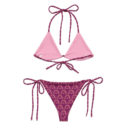 Purple Rainbow String Bikini Set | Eco-Friendly Dazz'Up Store