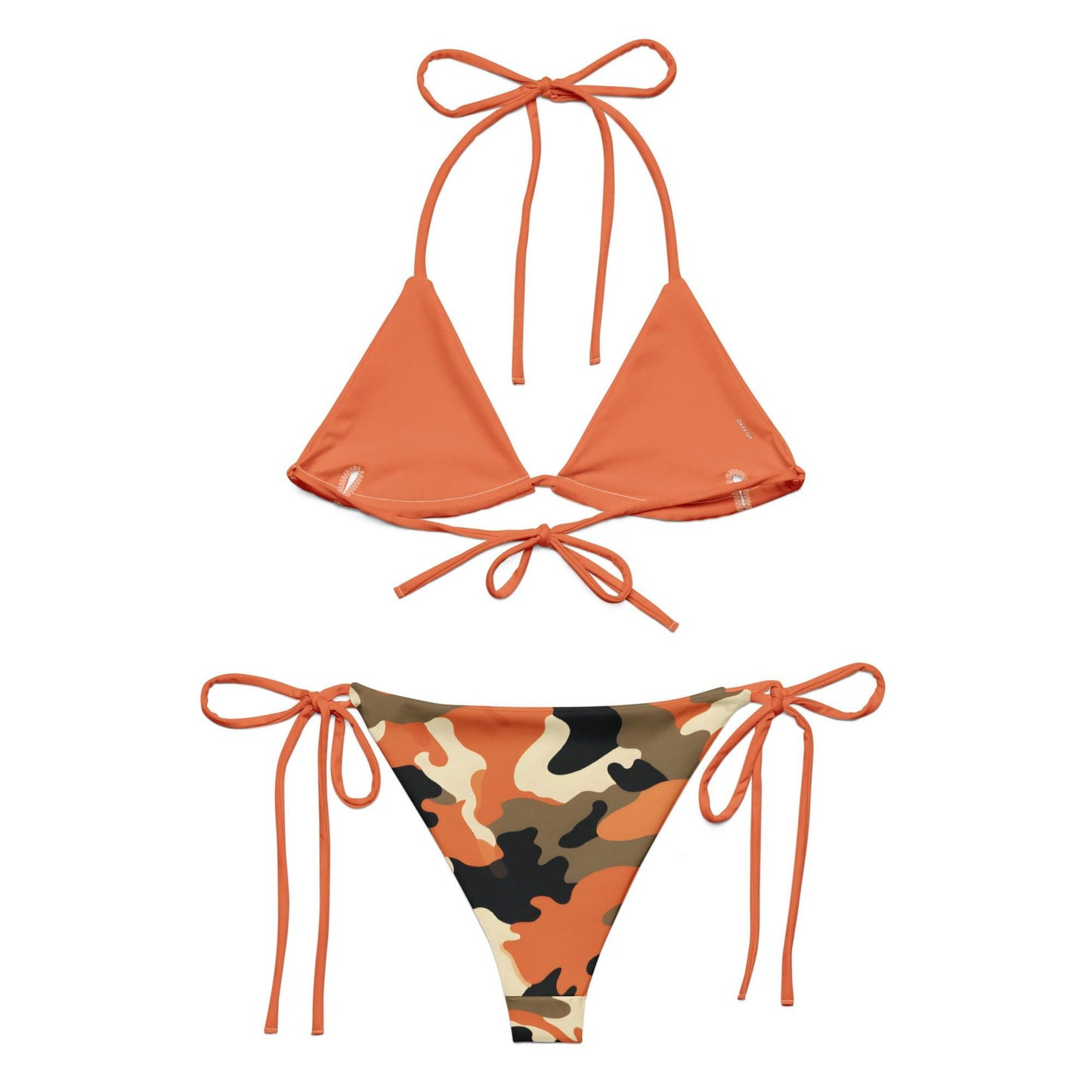 Orange Camouflage String Bikini Set Dazz'Up Store