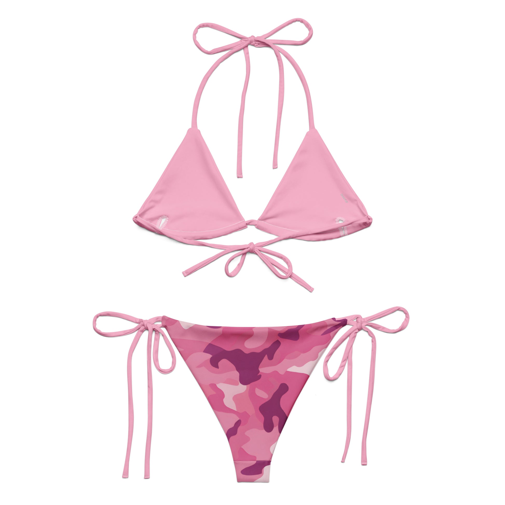 String Bikini Set Camouflage Pink | Eco-Friendly Dazz'Up Store